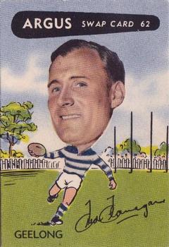 1954 Argus Football Swap Cards #62 Fred Flanagan Front